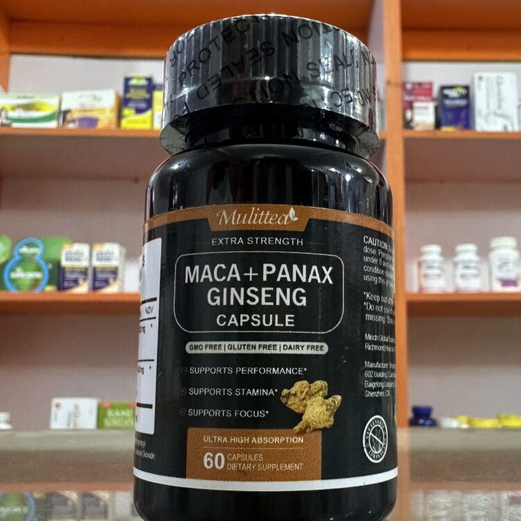 Mulitea Maca + Panax Ginseng x60 Capsules