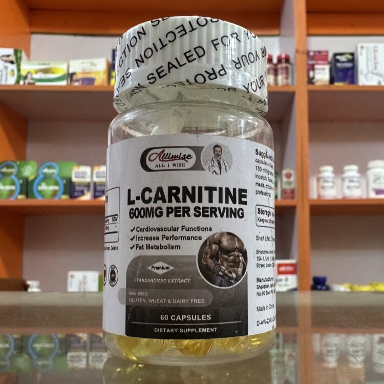 L-Carnitine 600mg x60 Capsules