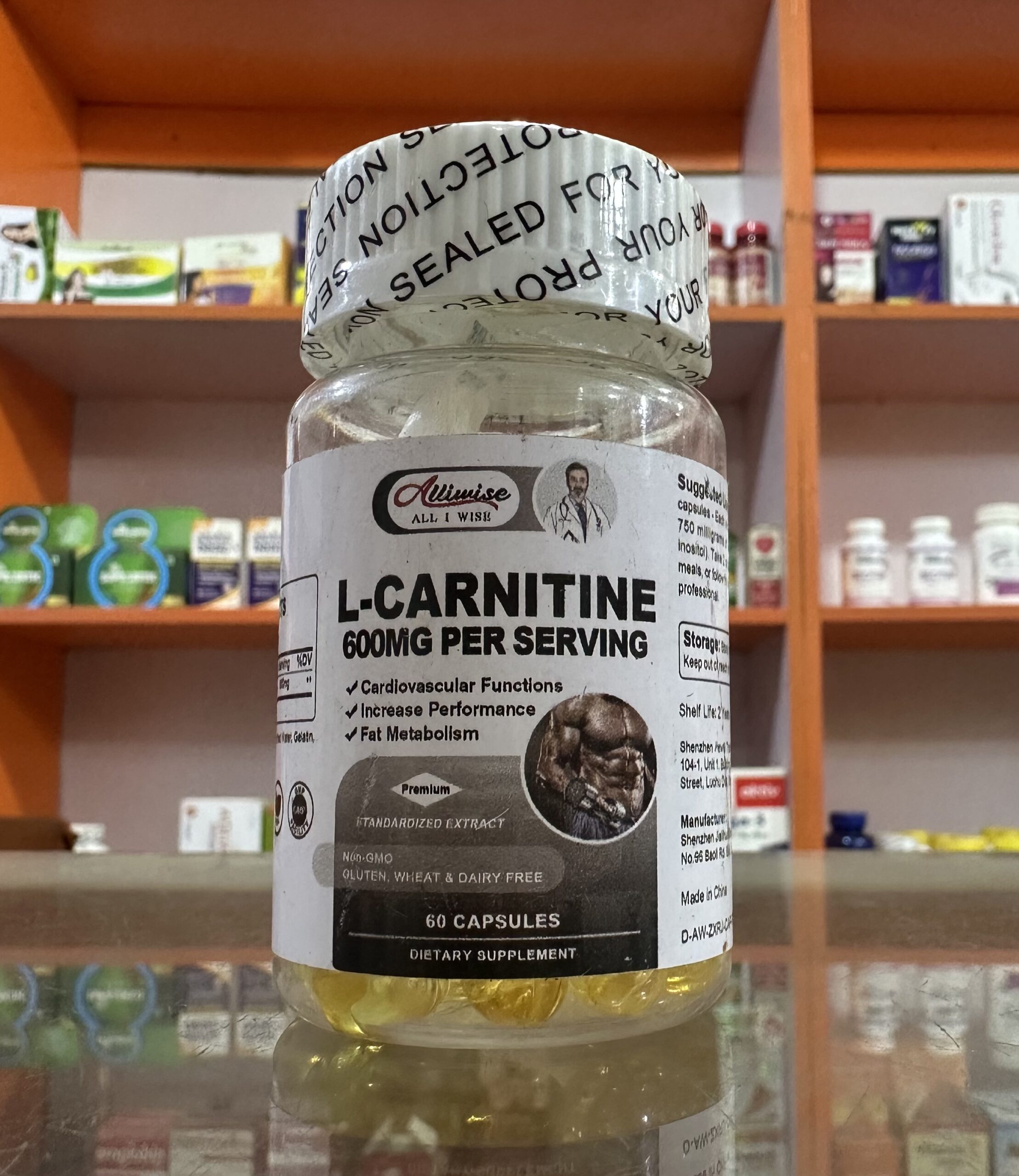 L-Carnitine 600mg x60 Capsules