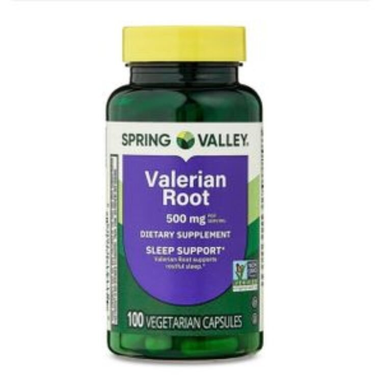 Spring valley Valerian Root Capsules, 500 mg, Sleep Support, Heart Health, 100 Count