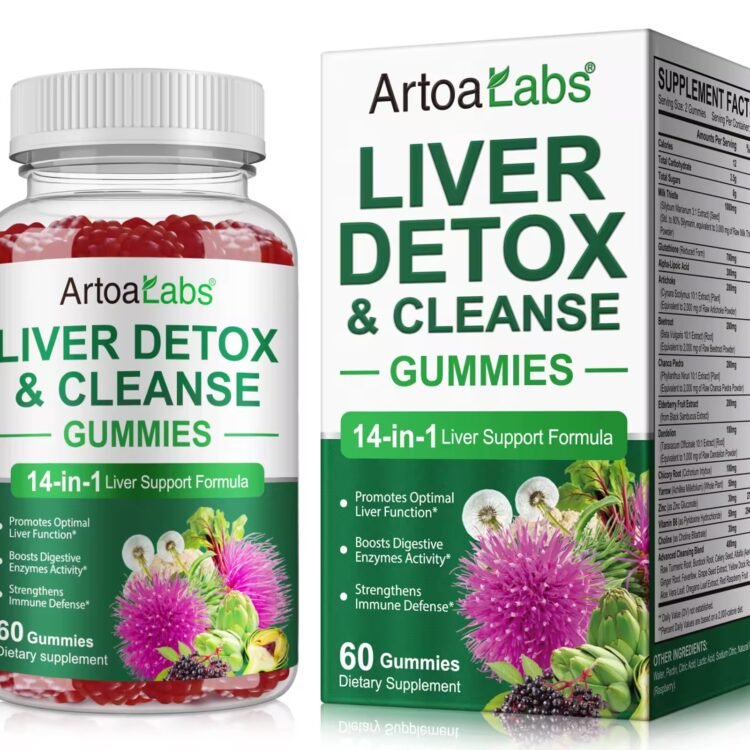 Liver Detox & Cleanse Gummies | 14-in-1 Liver Support Formula x60