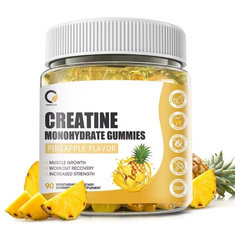 Creatine Monohydrate Gummies – Pineapple Flavour – Muscle Growth | Recovery & Strength | 90 Gummies