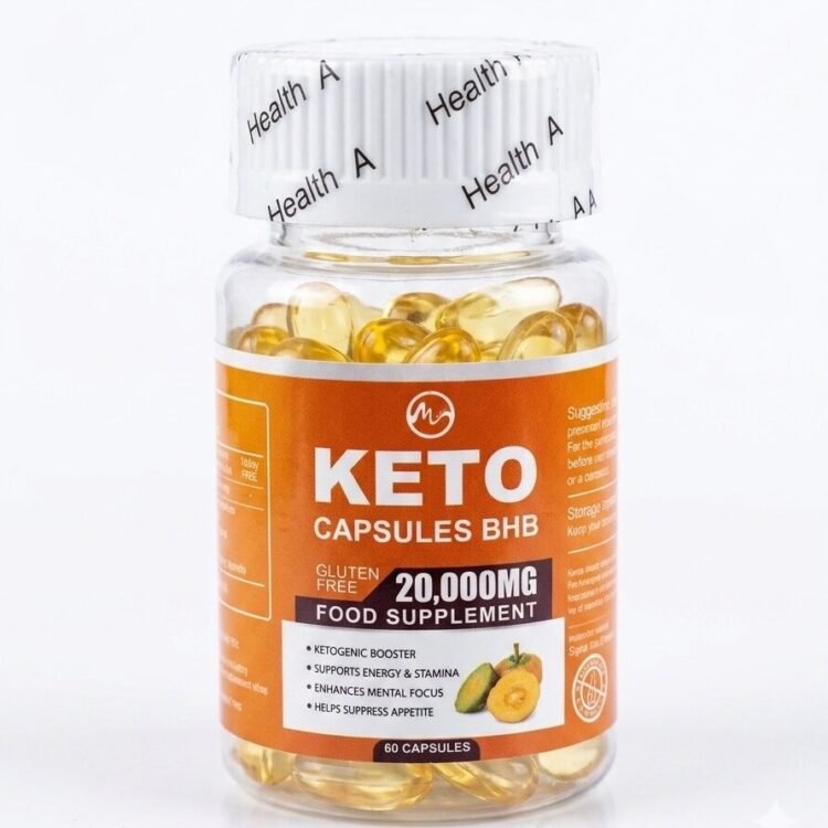 KETO BHB CAPSULES 20,000mg – Ketogenic Support Supplement – Energy, Focus, Appetite & Weight Control – 60 Capsules