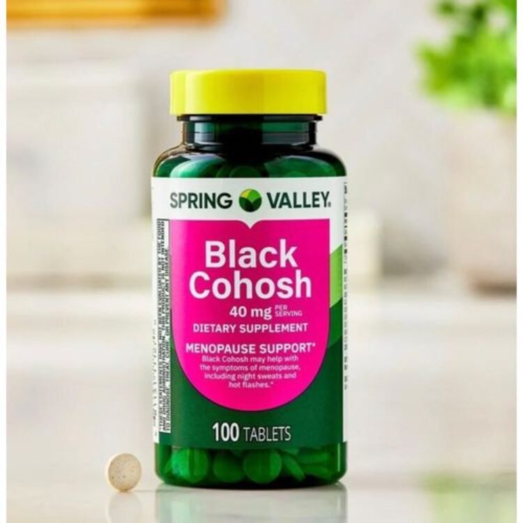 Spring valley Black Cohosh Menopause Support Dietary Supplement Tablets, 40 mg, 100 Count