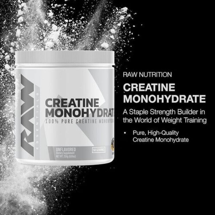 Raw Creatine Monohydrate Powder – Unflavored Micronized Creatine Monohydrate Workout Supplement for Muscle Energy, Strength & Endurance – Creatine Powder for Women & Men – 50 Servings