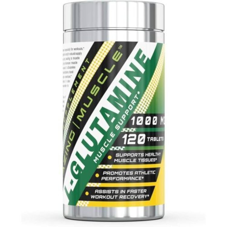 Amazing L Glutamine Tablets Supplement – 1000mg 120 Tablets Per Bottle – Promotes Workout Recovery, Supports The Immune System & Muscle Maintenance