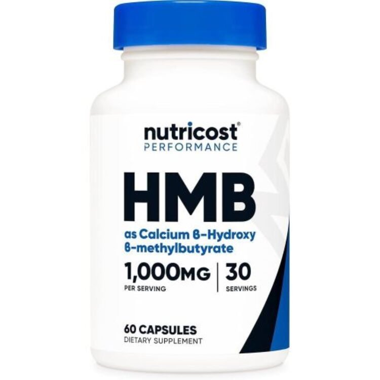 Nutricost HMB (As Calcium Beta-Hydroxy Beta-Methylbutyrate) 1,000mg, 60 Capsules – Highest Grade HMB for Lean Muscle & Recovery-HMB Free Acid Muscle Supplement-Help Decrease Muscle Breakdown – 30 Servings