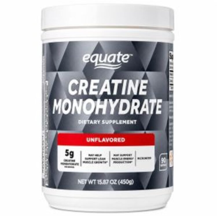 Equate Micronized Creatine Monohydrate Powder 450G – Lean Muscle Growth – Muscle Energy Production (5g)