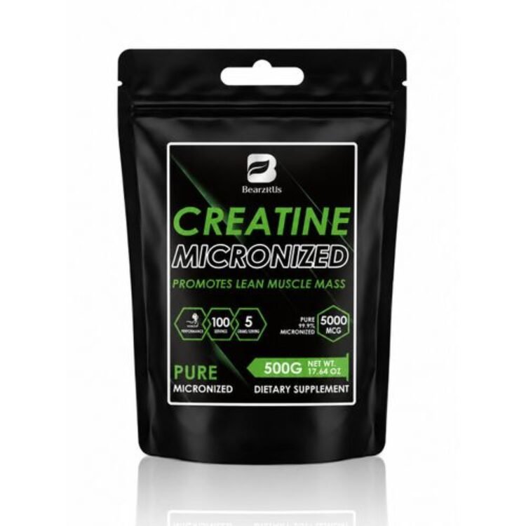 Beworths Micronized Creatine Monohydrate 5000mg/500G Powder (100 Servings) – Supports Muscle Growth, Strength & Workout Recovery – Pure Creatine Supplement for Men & Women