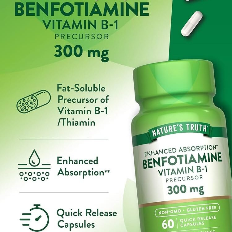 Benfotiamine 300mg Vitamin B1 x60