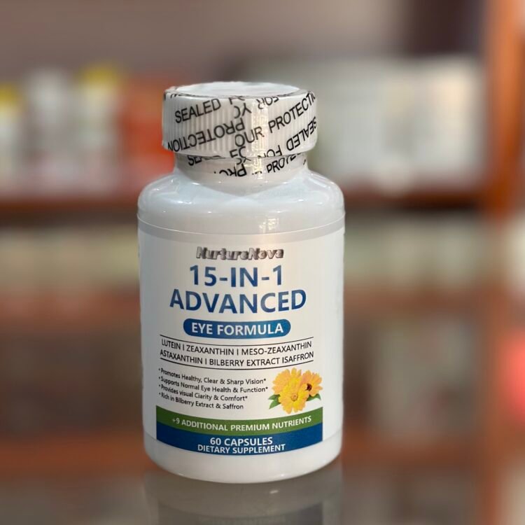 15-in-1 Advance Eye Formula – Lutein – Zeaxanthin – Meso-Zeaxanthin – Astaxanthin – Bilberry Extract  – Saffron