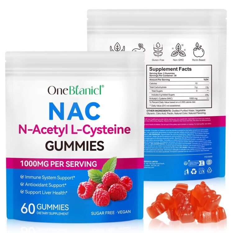 NAC N-Acetyl L-Cysteine GUMMIES  1000MG PER SERVING