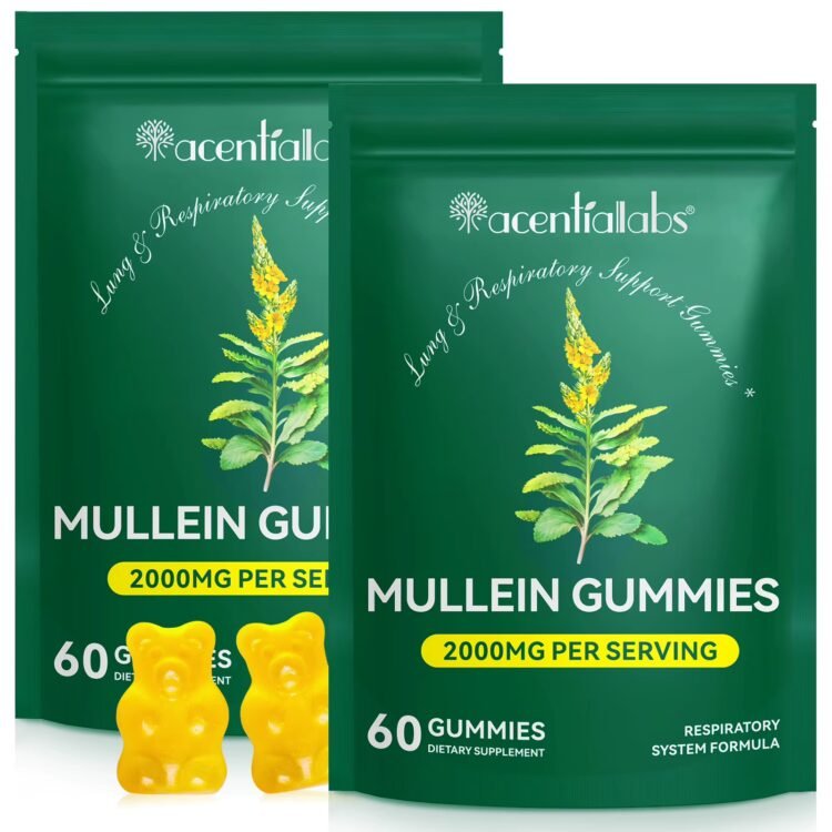 Mullein Gummies – Lung & Respiratory Support Gummies – 60 units