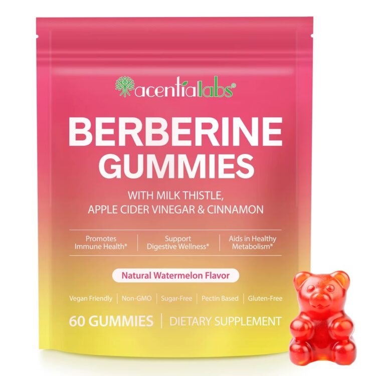 Berberine Gummies With Milk Thistle, Apple CIDER VINEGAR & CINNAMON
