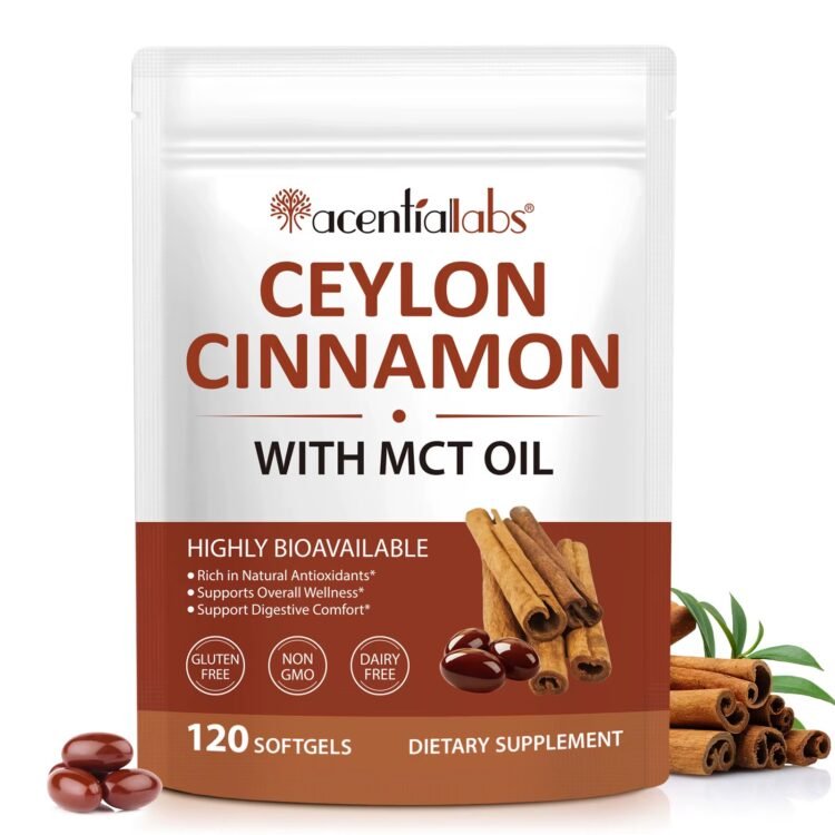 Ceylon Cinnamon Capsules With Mct Oil  Highly Bioavailable